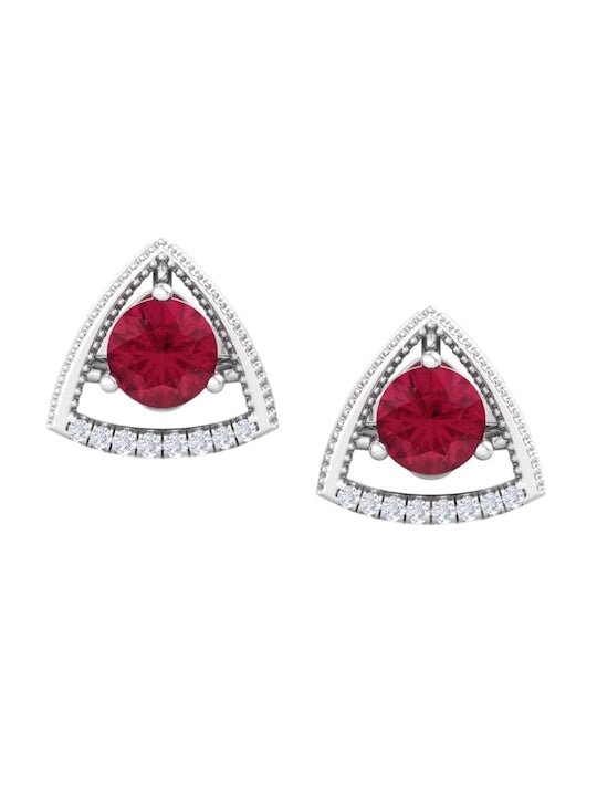 925 Sterling Silver Circular Studs Earrings - Inddus Jewelry