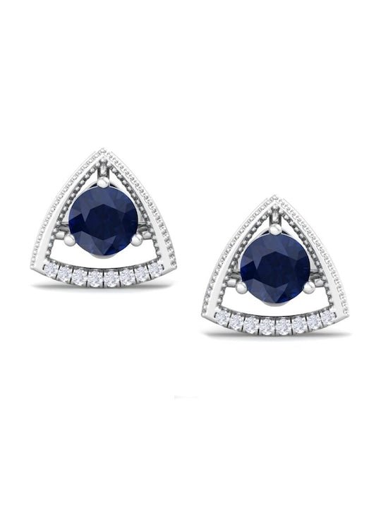 925 Sterling Silver Circular Studs Earrings - Inddus Jewelry