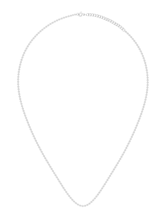 925 Sterling Silver Rhodium-Plated CZ Studded Circular Pendant With Chain - Inddus Jewelry