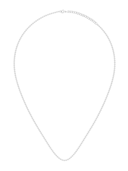 92.5 Sterling Silver Rhodium-Plated & CZ-Studded Pendant With Chain - Inddus Jewelry