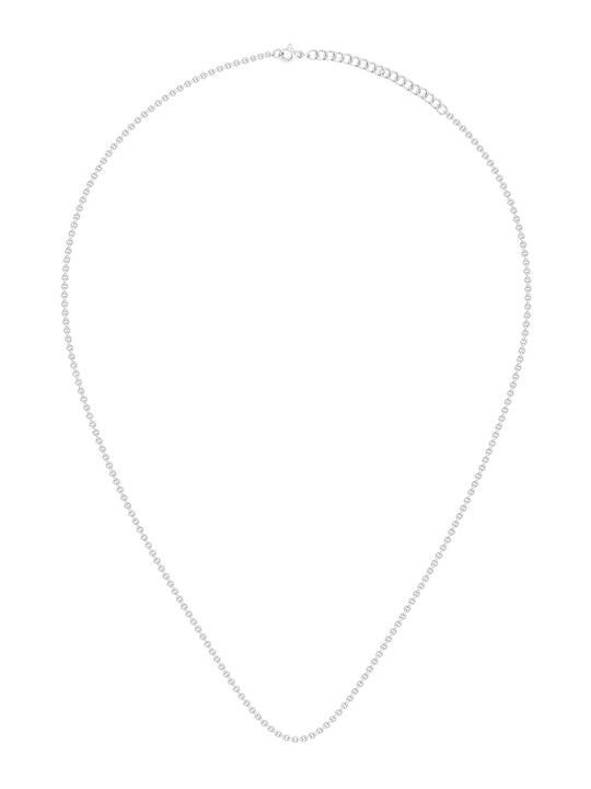 9.25 Sterling Silver Rhodium-Plated CZ Teardrop-Shaped Pendant With Chain - Inddus Jewelry