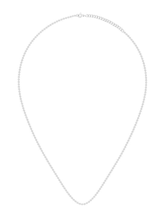 9.25 Sterling Silver Rhodium-Plated CZ Teardrop-Shaped Pendant With Chain - Inddus Jewelry