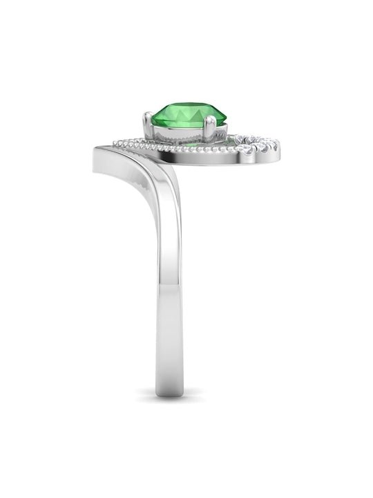 92.5 Sterling Silver Rhodium-Plated Finger Ring - Inddus Jewelry